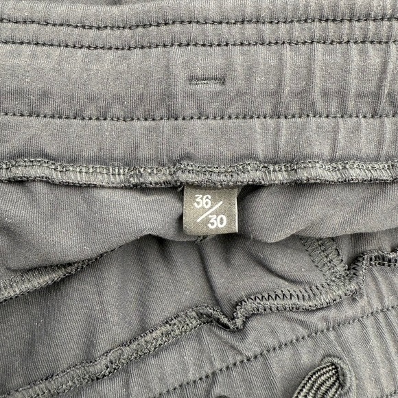 Public Rec All Day Everyday Pants Athletic Fit Black Lounge Joggers Size 36x30 - Picture 2 of 10